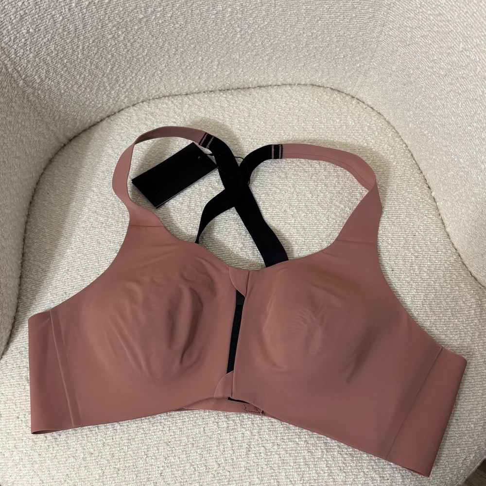 Seamless Knix New Rosewood Catalyst Front Zip Bra
